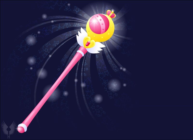 Magic Wand with Heart — Pink