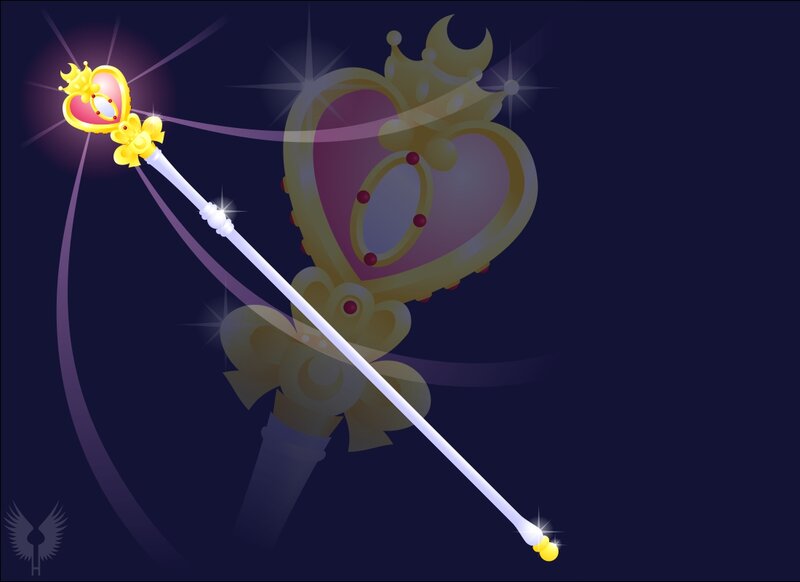 Magic Wand with Heart — Purple, Magical