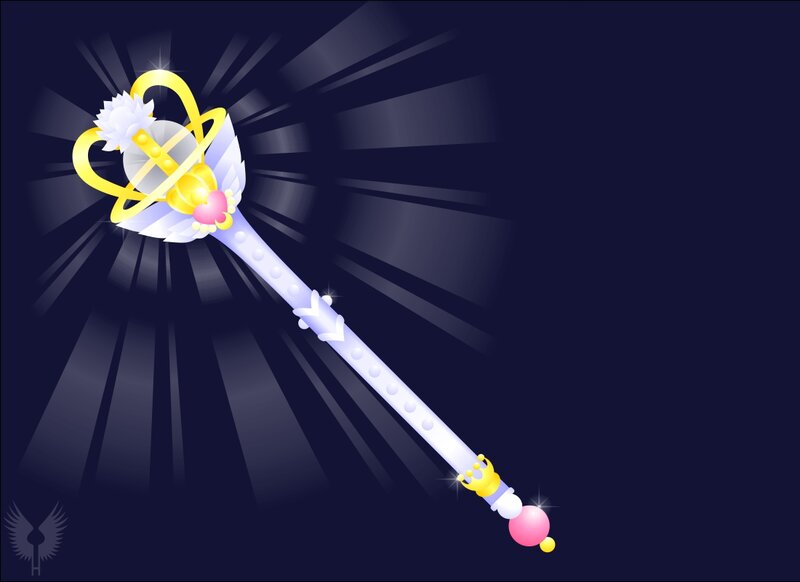 Magic Wand with Heart — Purple