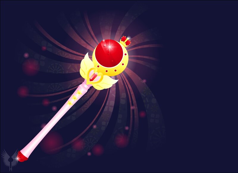 Magic Wand with Red Gem