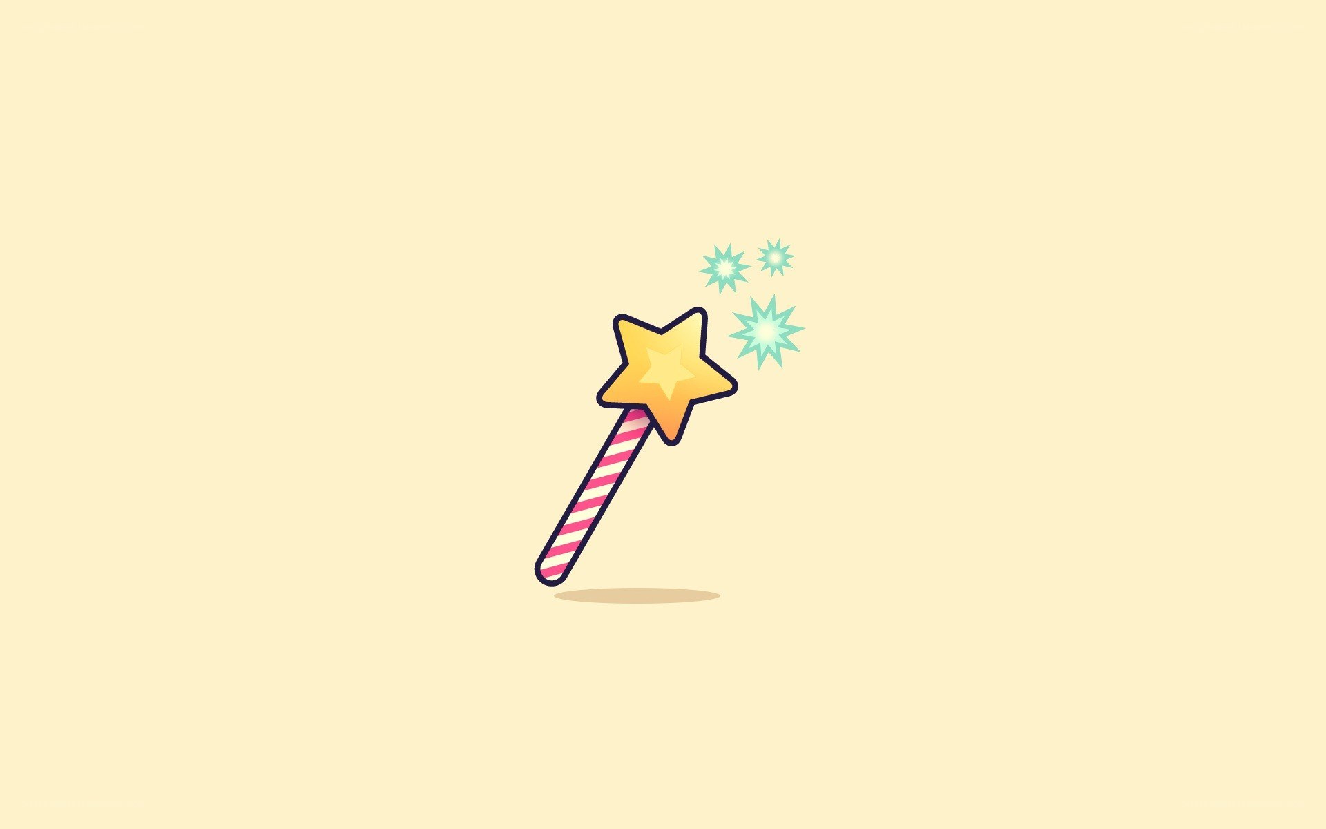 magic wand with stars