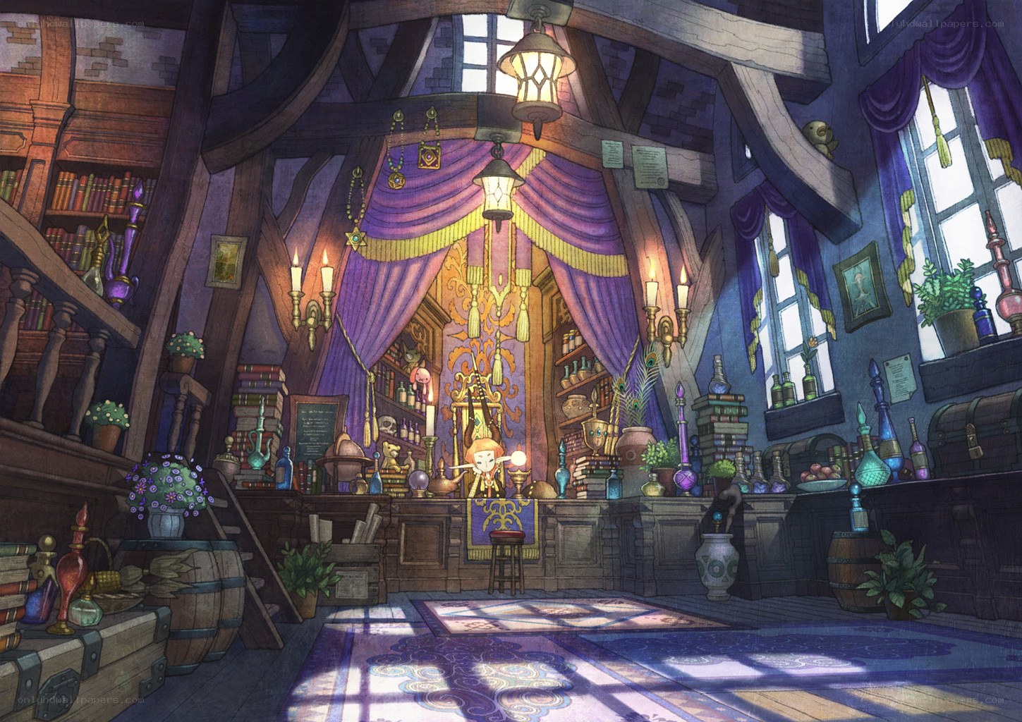 magical alchemist's workshop