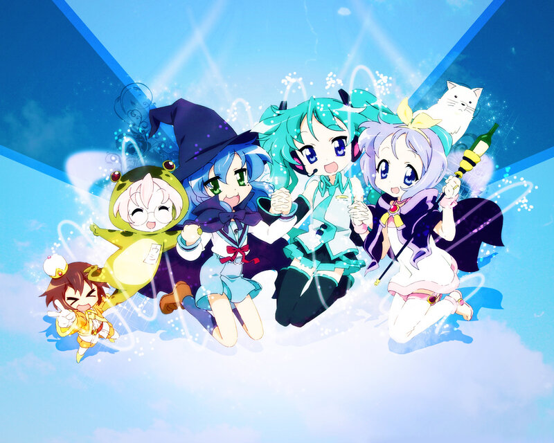 Magical anime characters group