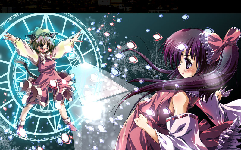 magical anime girls in action