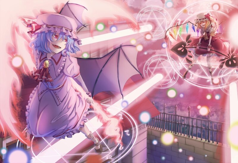 Magical battle between two girls