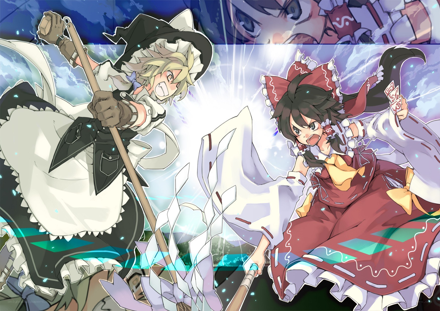 Magical battle between two girls