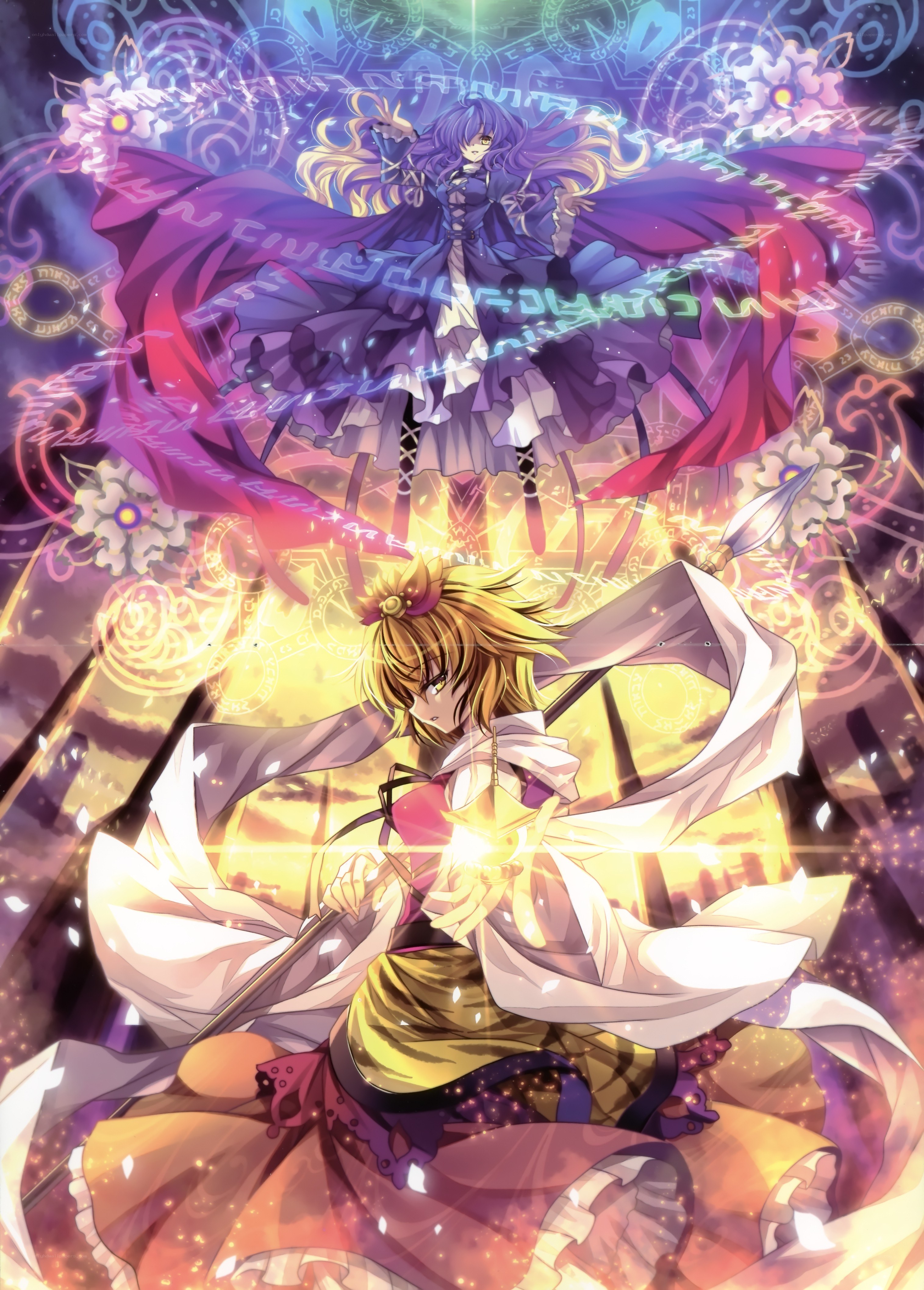 Magical battle between two girls