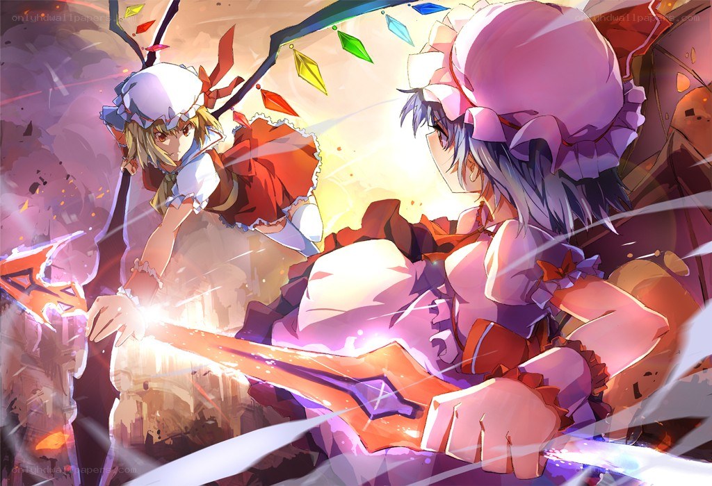 Magical battle between two girls