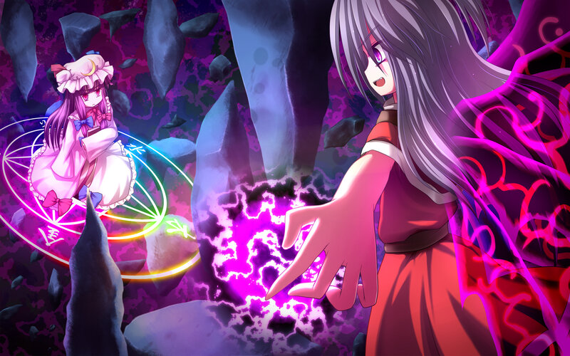 magical battle between two girls