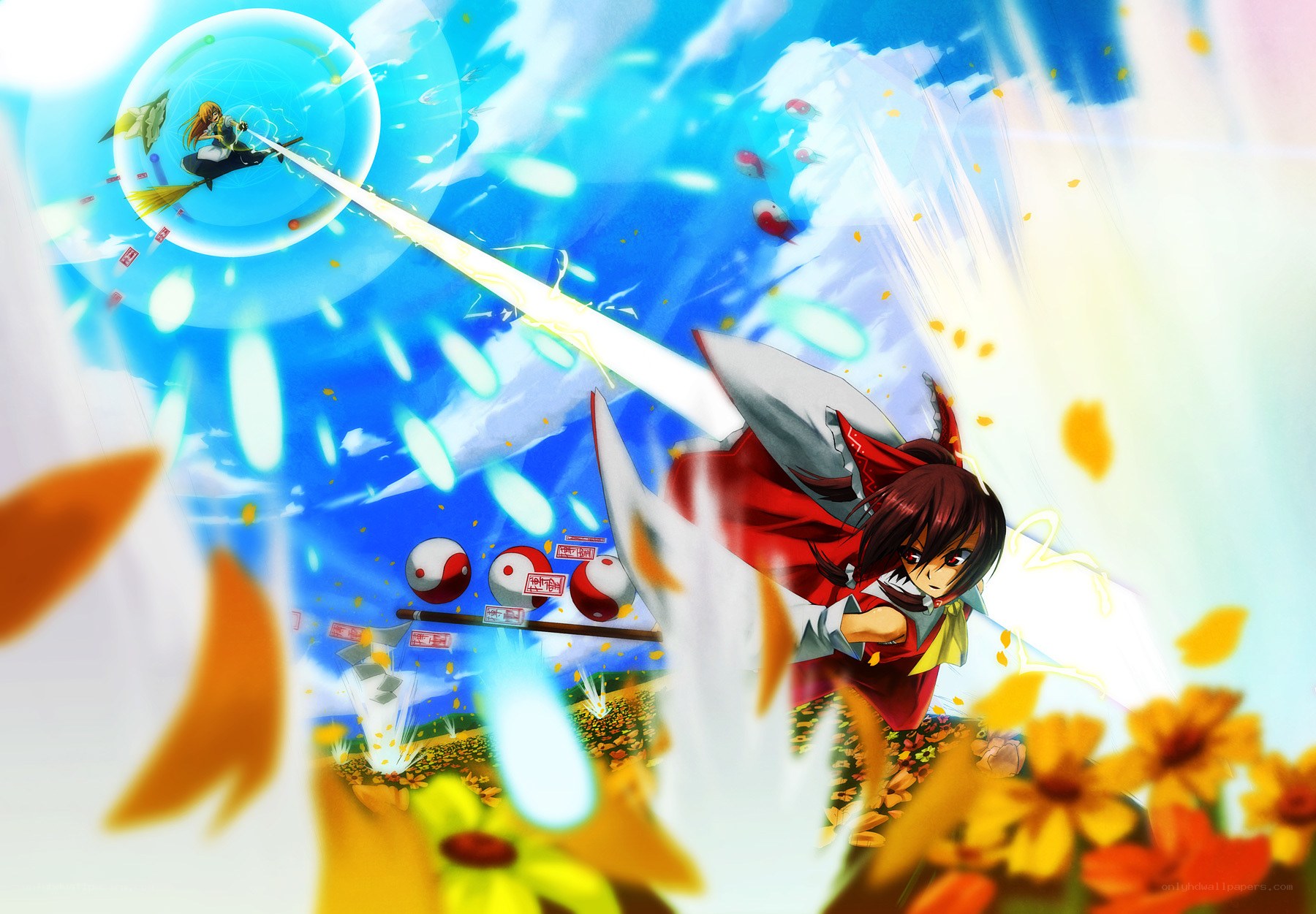 Magical battle in the sky