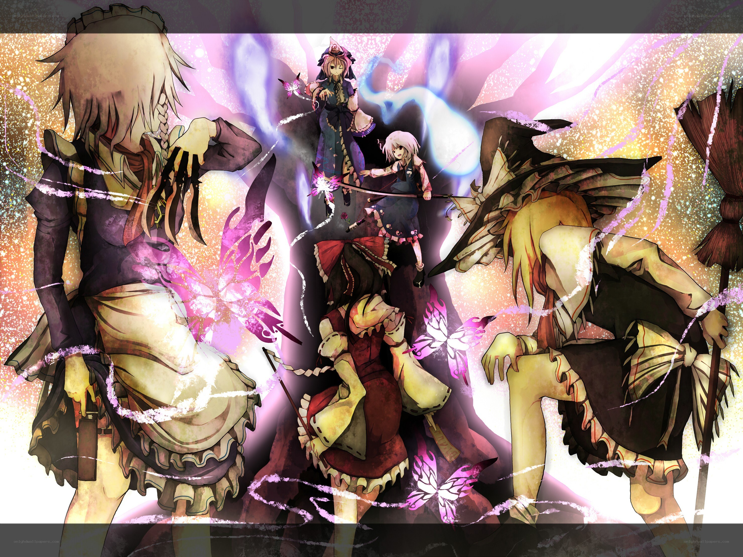 Magical battle with witches