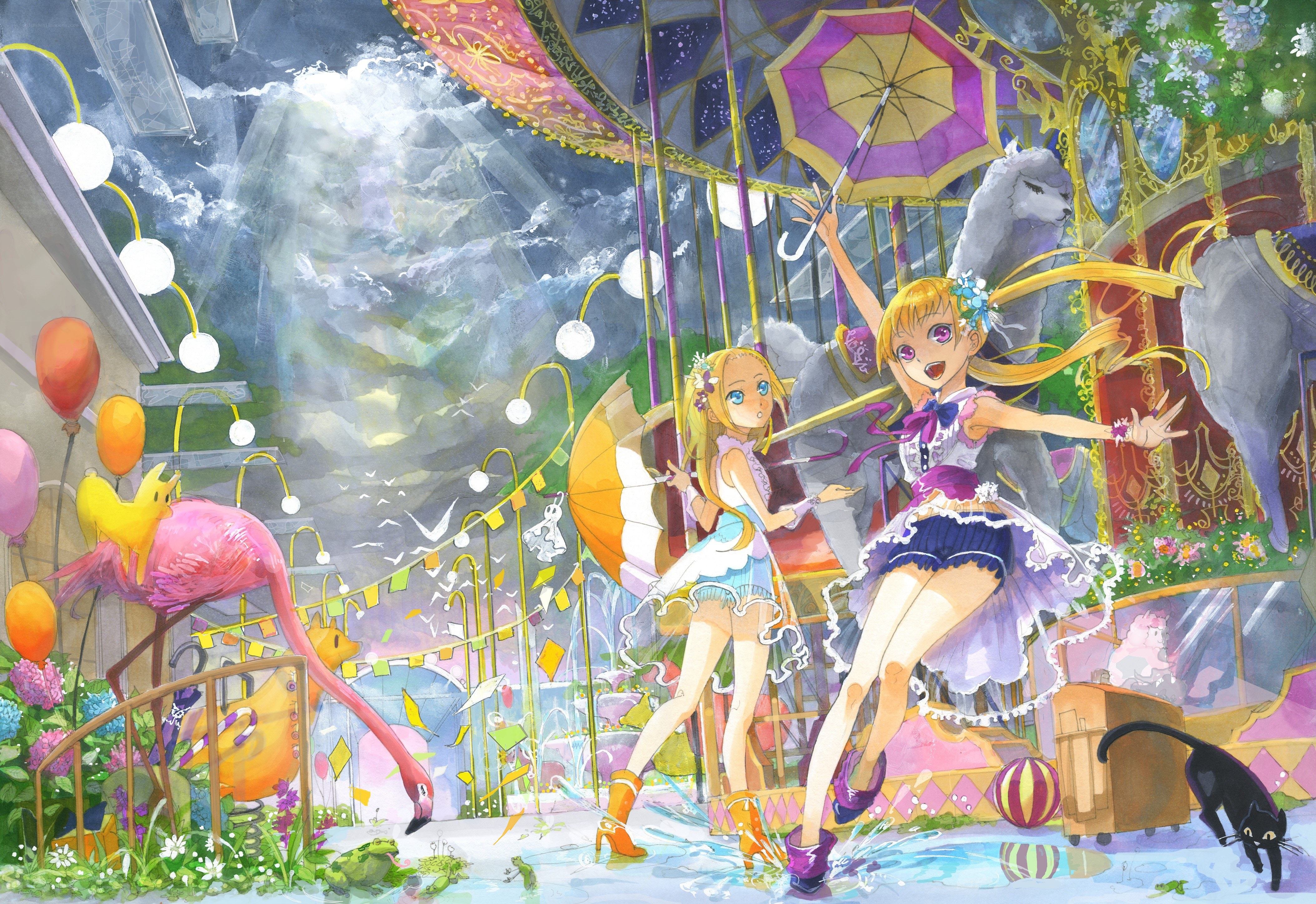 Magical carnival scene