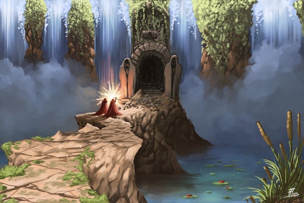 Magical cave entrance