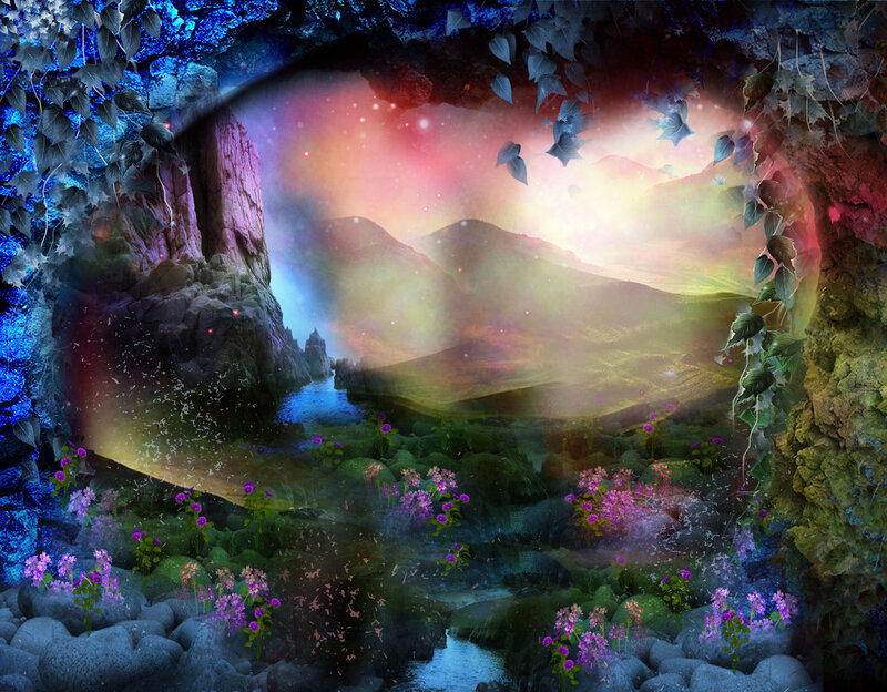 Magical Cave Landscape