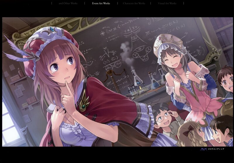 Magical classroom scene