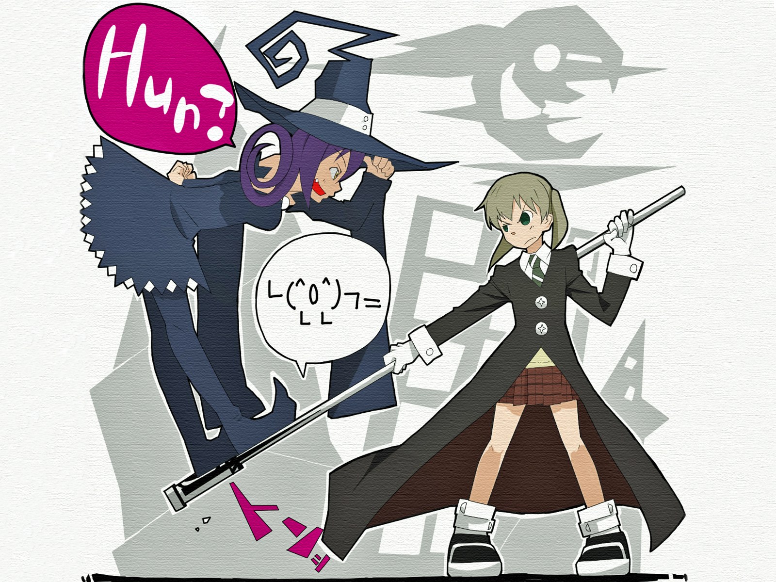 Magical duel between two girls