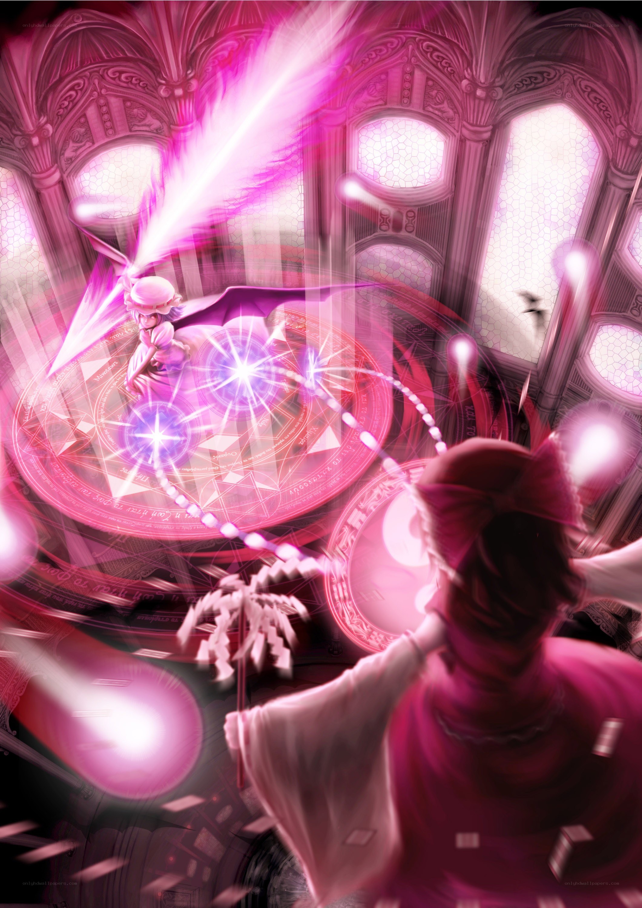 magical duel in a cathedral