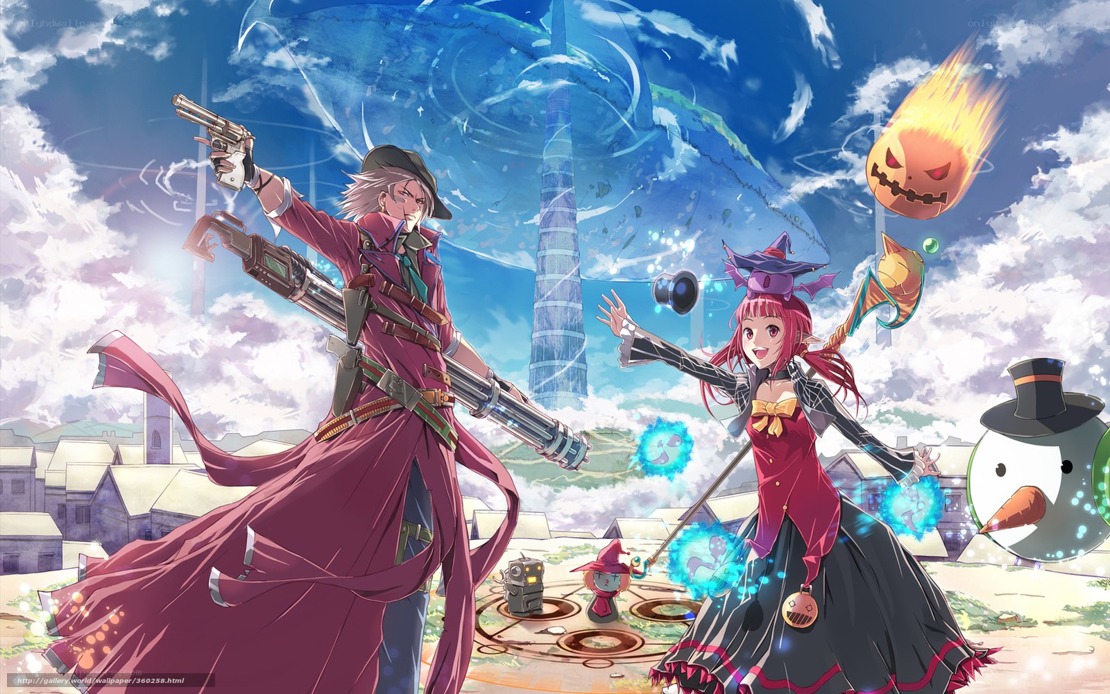 Magical duel in a fantasy world