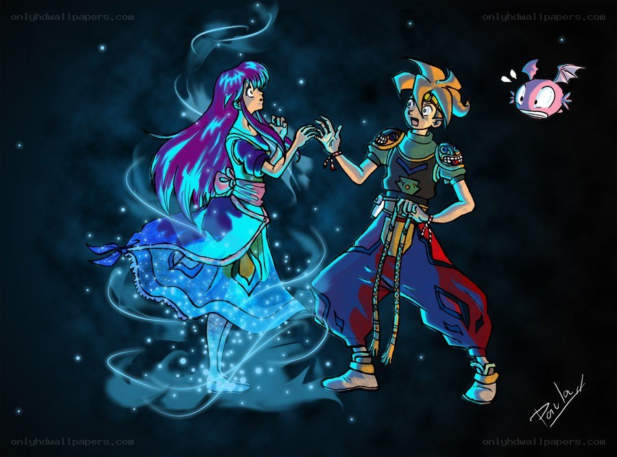 Magical duel in space