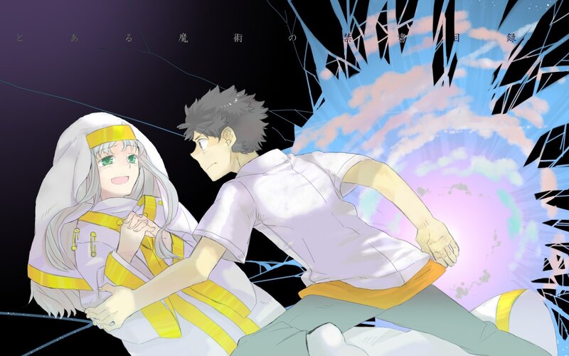 Magical girl and boy in action