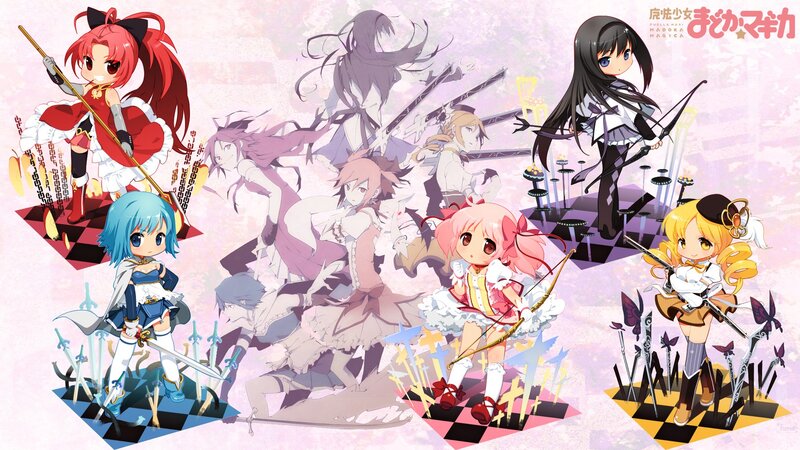 Magical girl anime characters