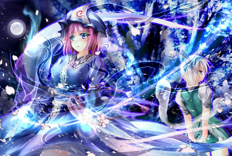 Magical girl battle scene