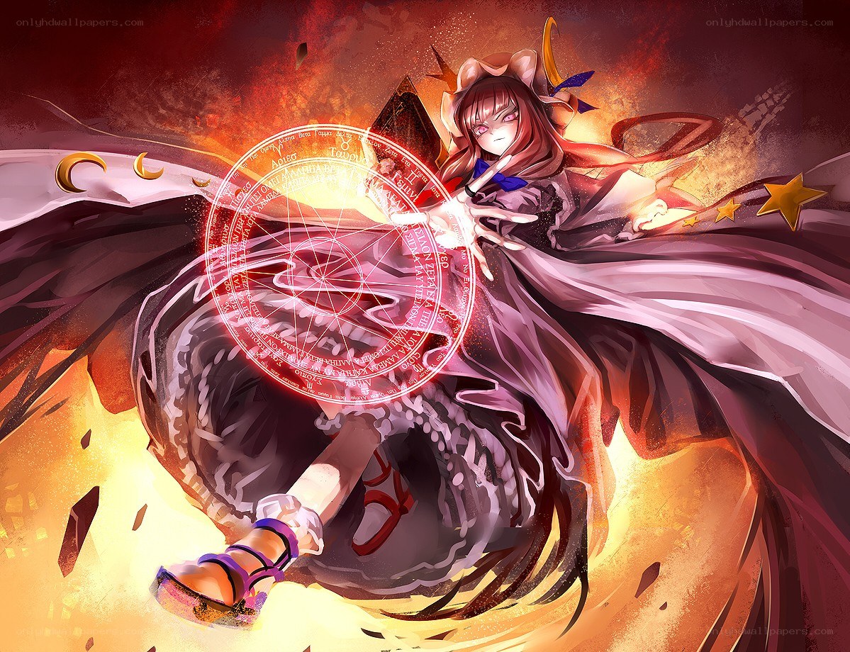 magical girl casting spell