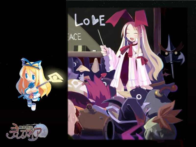 Magical girl in a classroom