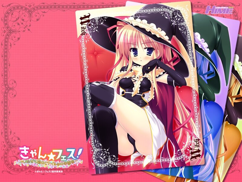 Magical girl in a witch costume