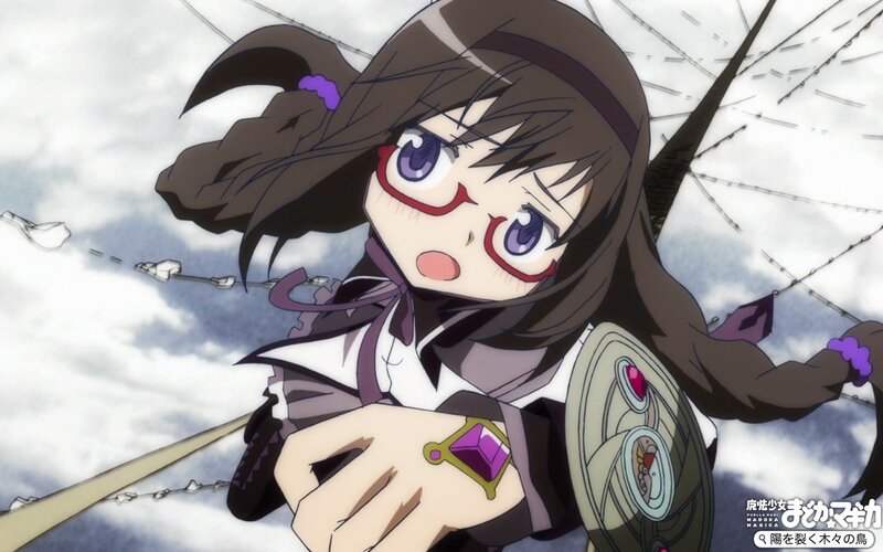 Magical girl in action