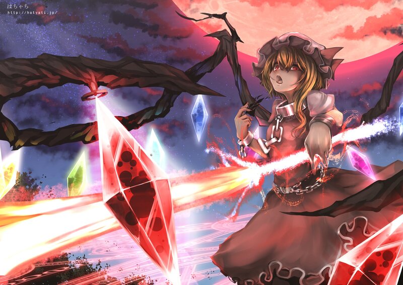Magical girl in battle