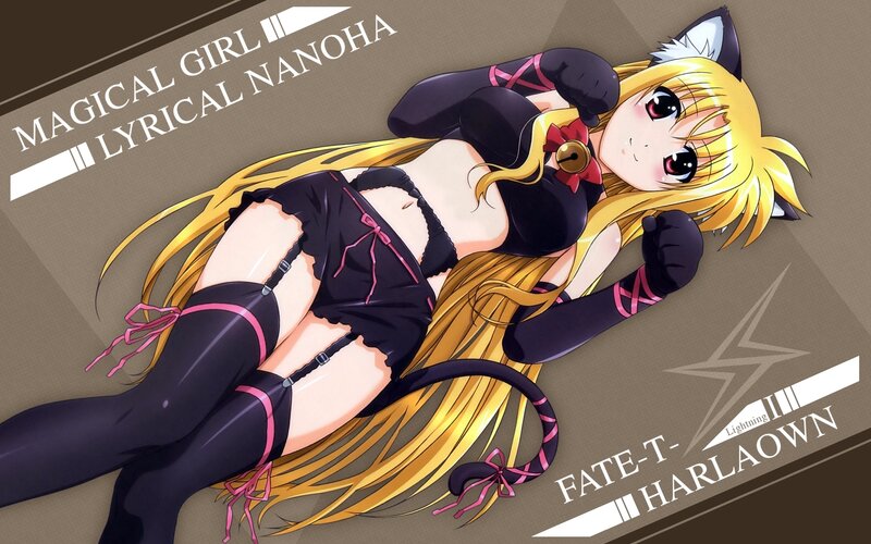Magical girl in black outfit