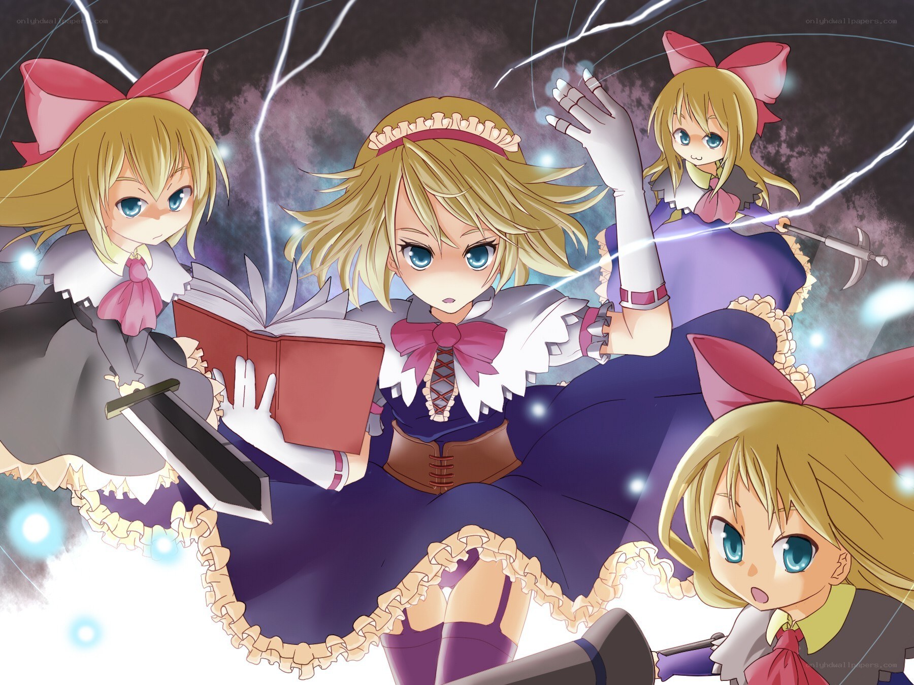 Magical girl spellcasting