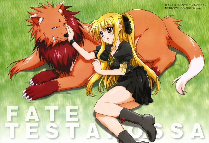 Magical girl with a fox companion
