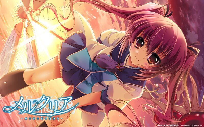 Magical girl with a staff