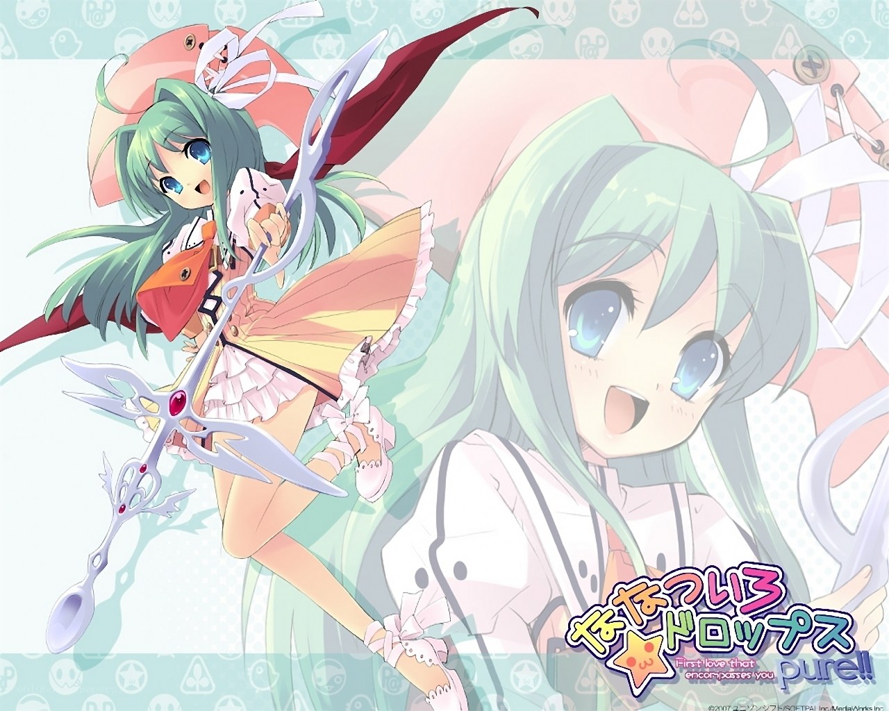 Magical girl with a staff
