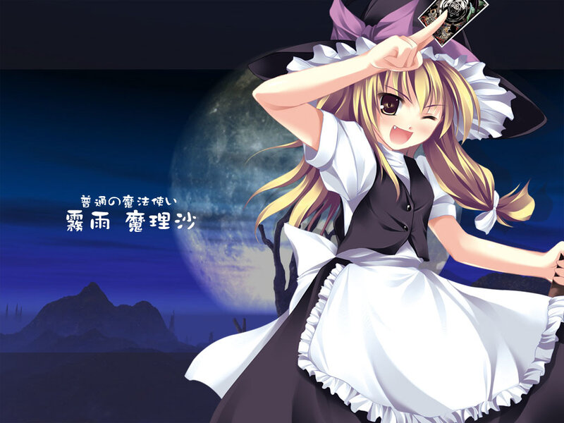 Magical girl with card