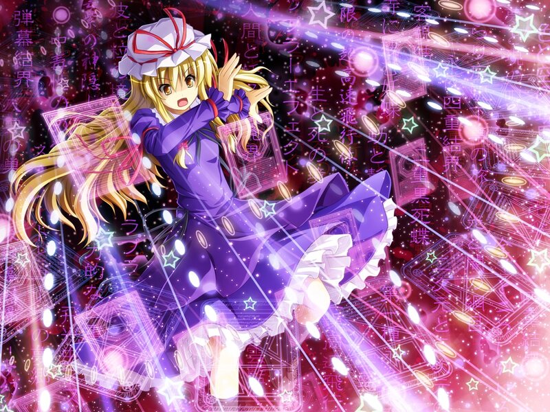 Magical girl with cards