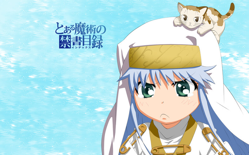 Magical Girl with Cat on Head
