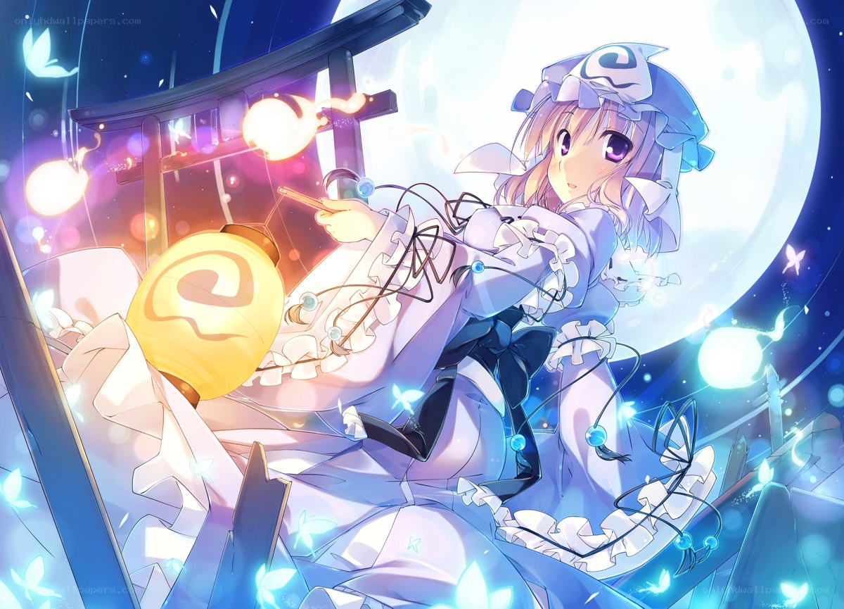magical girl with lantern