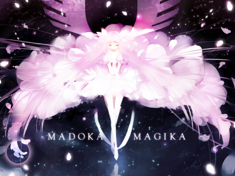 Magical girl with pink wings