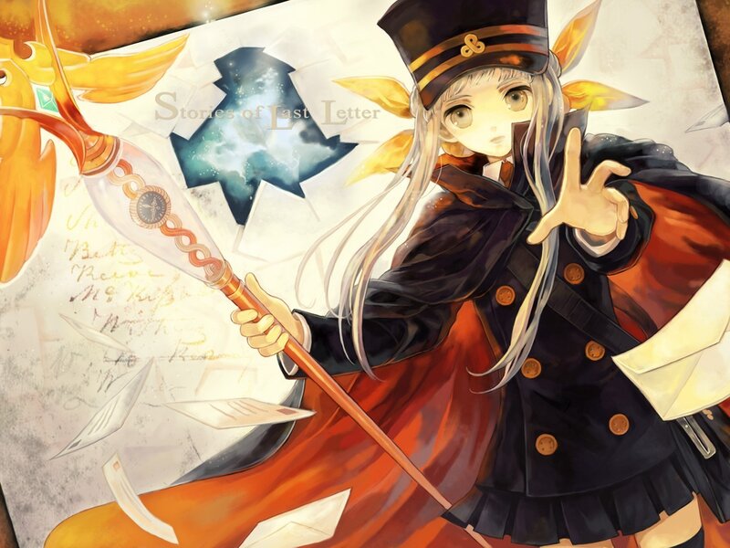 Magical girl with staff