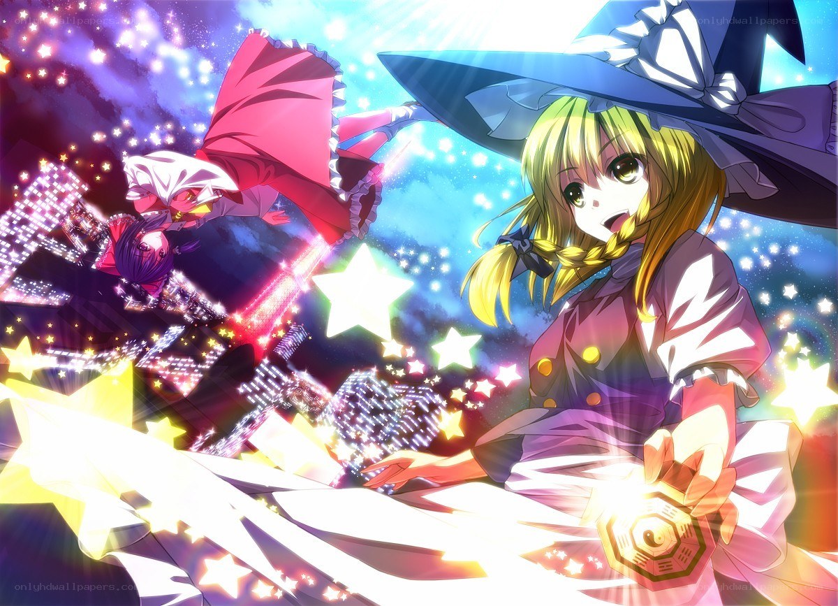 Magical girl with star magic