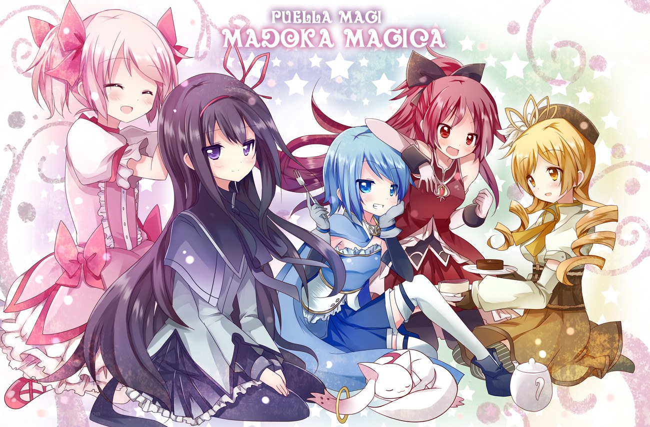 Magical girls at tea party