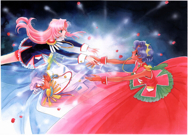Magical girls in a battle