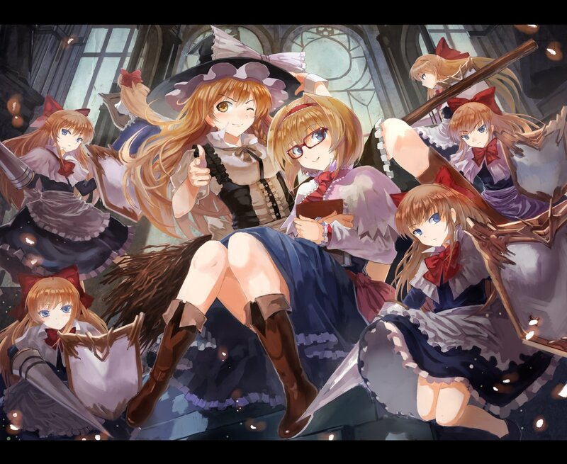 Magical girls in a castle