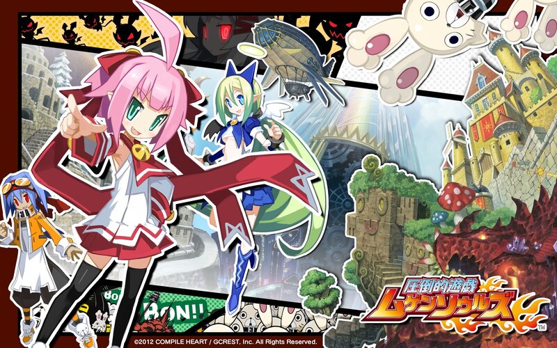 Magical girls in a fantasy collage
