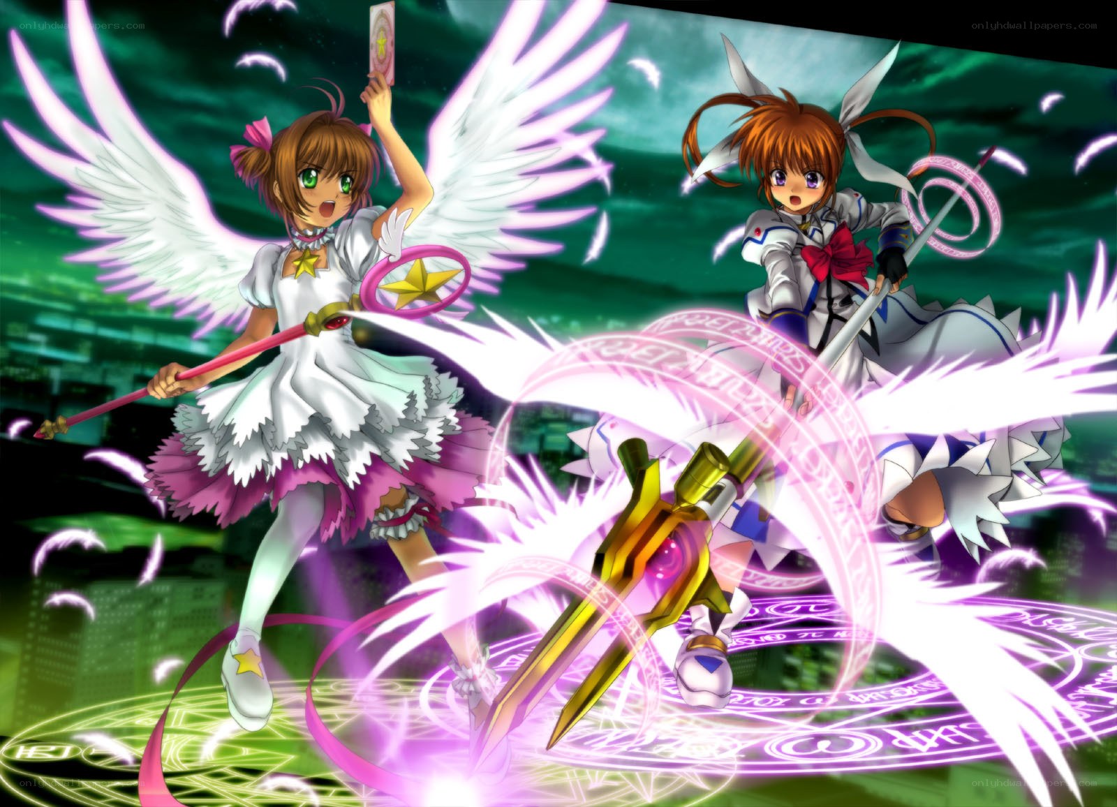Magical girls in action