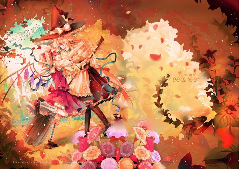 Magical girls in autumn