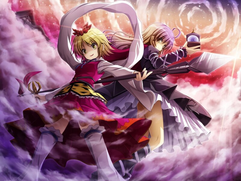Magical girls in battle
